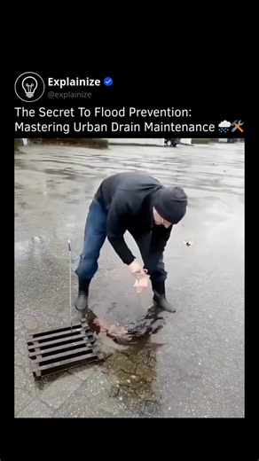 Tech | News | Facts on Instagram: "Storm drains are the unsung heroes of urban infrastructure and they play a vital role in preventing the chaos of city flooding. These systems are specifically designed to manage excess rain and ground water from paved surfaces like streets and parking lots. Without functional drainage even moderate rainfall could lead to significant property damage and create hazardous conditions for drivers and pedestrians alike. The process typically involves diverting water 