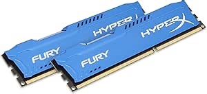 Kingston HyperX FURY 16GB Kit (2x8GB) 1600MHz DDR3 CL10 DIMM - Blue (HX316C10FK2/16)