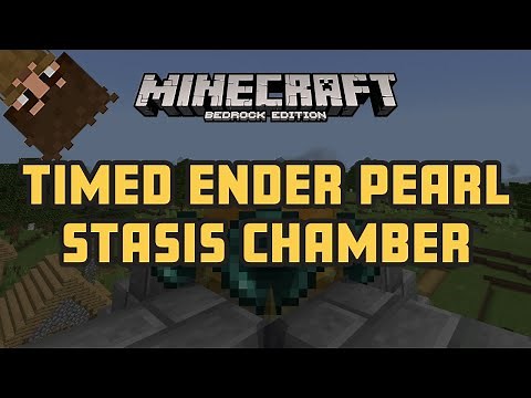 Basic Timed Ender Pearl Stasis Chamber Tutorial - Minecraft Bedrock 1.16.100