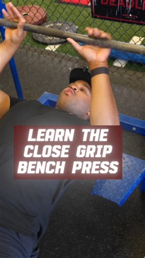 Coach Henry | Online Powerlifting Coach on Instagram: "Why You Should Be Doing Close Grip Bench Press Struggling with your lockout on bench? The close grip bench press shifts emphasis to your triceps, making it a solid accessory lift if you're weak at lockout. Add it in as a secondary bench day. 3 sets of 6-8 reps at 60-70% of your comp bench max is a good start. Just add 5-10lbs every week Have you done the close grip bench before? Are you willing to try it? Send this to someone who needs a bet