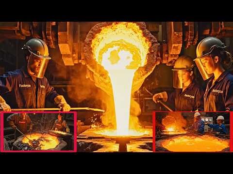 How Gold Is Made and Processed Inside Modern Factories |Cmplte Gold Manufacturing Process| Factoryze