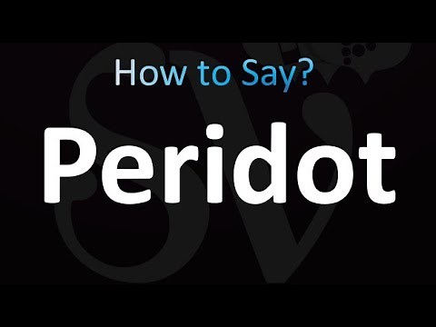 How to Pronounce Peridot (correctly!)