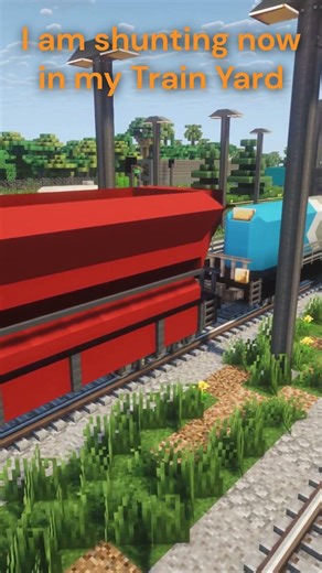 I implement shunting in my Train Yard! #create #minecraft #gaming #railway #minecraftbuilding