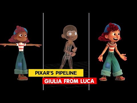 Luca | Giulia from Luca | Pixar's Pipeline |‪@3DAnimationInternships‬