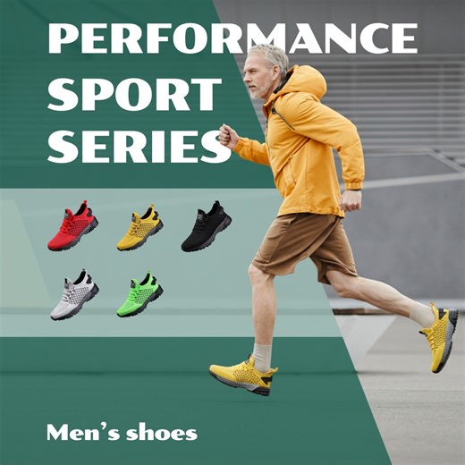 🔥Hot Sale - 60% OFF🔥Yellow High-Top Performance Athletic Sneakers - Breathable Mesh | Weka Home