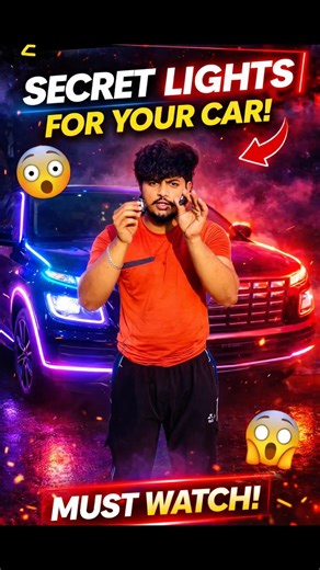 ₹5 ka jugaad for car modification🥶😱 #modificition #car #carmodification #lights