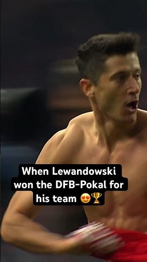 When Lewandowski scored THIS BEAUTY in the final of the DFB-Pokal! 🔥🏆