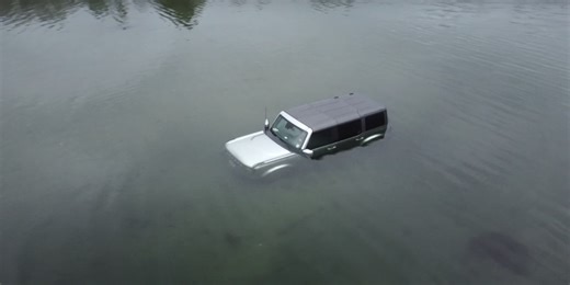 This Bronco Has Been Stuck on a Sandbar For Days