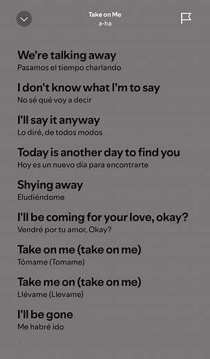 Take On Me - A-ha Song Lyrics