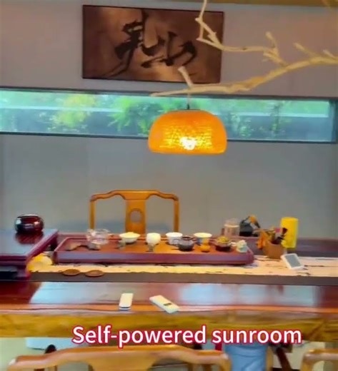 Self-Generating Sunroom: Install in 48H! Rainproof, Teahouse & Bedroom in One!