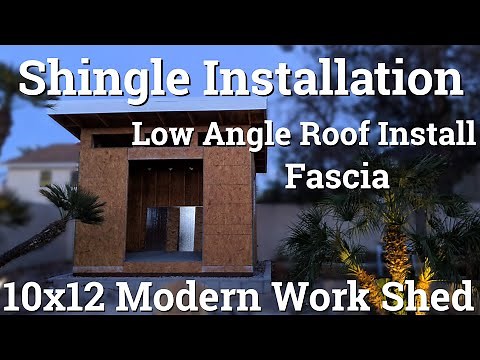 10x12 Modern Shed - Part 8 - Shingling the Roof