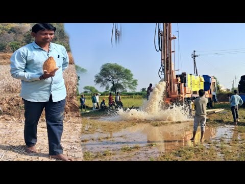 Borewell Water Checking Method using Coconut Step-by-Step Guide - 5 Hp Motor Water Force Video