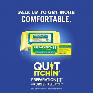 430K views · 617 reactions | For itchy bum discomfort, nothing beats the 1-2 punch of Preparation H Medicated Wipes & Maximum Strength Pain Relief Cream. | Preparation H | Facebook