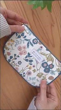 How to Sew a Piped Zipped Pouch/Full version↑/Beginner-Friendly #sewing #sewingtutorial #piping