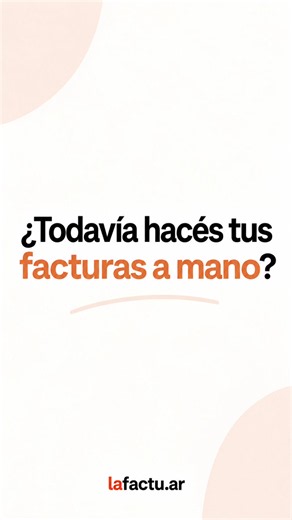 Decilo. lafactu hace el resto. 🎙️ La inteligencia artificial reconoce el cliente, los productos, las cantidades y los precios. Revisás la información, emitís y listo: factura autorizada en ARCA. Menos tiempo facturando. Más tiempo para tu trabajo. Probala en lafactu.ar #lafactu #FacturaciónElectrónica #Monotributistas #arca
