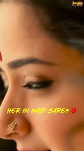 You'll fall in love when you see the gorgeous #AshikaRanganath in half saree ✨️❤️ Mention the special HER in your life🔥 #JungleeMusicSouth #LoveSongs #TuesdayMood #GirlsInHalfSaree | Junglee Music South