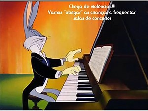 Sir Pernalonga concert. Mozart sonata - k 488 - Bugs Bunny play Mozart -