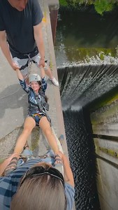 16K views · 48 reactions | This is a unique bungee jumping spot located in the Kaliningrad region  While the height is only 20 meters, the narrow gap between the lock walls (just 7.5 meters) creates an intense and dynamic jump. Even experienced jumpers who have leaped from 250-meter cliffs find it thrilling! | Parkour And Trampoline | Facebook