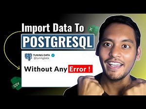 How To Import Data To PostgreSQL | Step-by-Step SQL Tutorial for Beginners