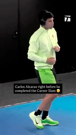 😱Alcaraz did this before the Australian Open finals #tennis #alcaraz #australianopen #sportsshorts