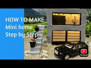 Diy home building step by step:how to make mini home #diy #miniature #home