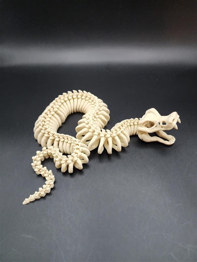 Articulated Snake Skeleton | Serpent | 3D Printed | Figurine | Home Decor | Fidget Sensory | Pet | Animals | Toy | Flexible | Desk | Office - Etsy