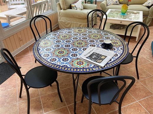 CUSTOMIZABLE Mosaic Table – Crafts Mosaic Table – Mid Century Mosaic Coffee Table – Dining Table - Etsy
