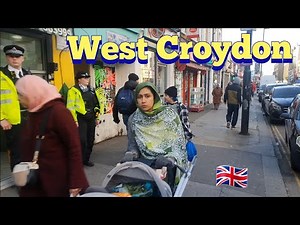 LONDON West Croydon 🇬🇧 | Street Tour [4K]
