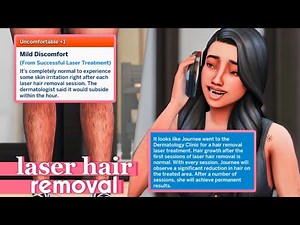 REALISTIC LASER HAIR REMOVAL IN THE SIMS 4!