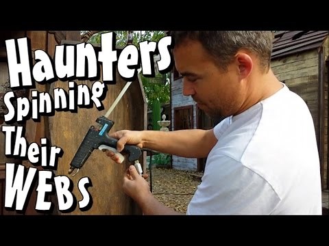 DIY Spider Web Maker 🕷 Hot Glue Gun Web Shooter & Cobweb Spinner 🕸 Halloween Decoration Idea