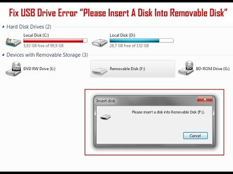 please insert a disk into removable" حل مشكلة