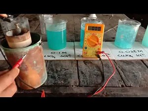 P6_HSC | CHEMISTRY Practical | Electrochemistry | Experiment No 6 | Galvanic cell | Effect of conc