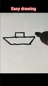 Fishing Boat Drawing Step by Step#drawing #shorts