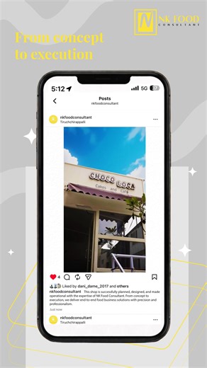 NK Food Consultant on Instagram: "From Blueprint to Brews: The Choco Loca! 🍰☕ There is nothing more rewarding than seeing a concept transform into a thriving reality. Today, we’re spotlighting Choco Loca Cakes and Cafe—a project where passion met precision. At NK Food Consultant, we didn’t just help set up a cafe; we helped build a destination. From strategic planning to the final launch, seeing Choco Loca become a local favorite is why we do what we do. Watching our clients succeed is our bigg
