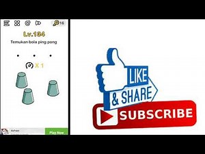 Brain out level 134, temukan bola ping pong