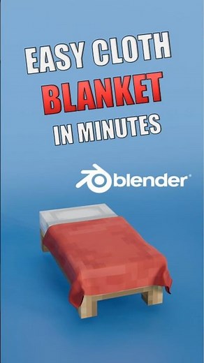 Make a Realistic Blanket FAST – Blender Cloth Sim Tutorial (Beginner Tutorial)