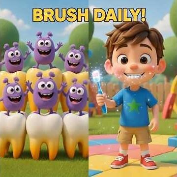 Brush Your Teeth Every Day! 😁🪥 | Timmy’s Magic Toothbrush #BrushYourTeeth #KidsStory #DailyHabits