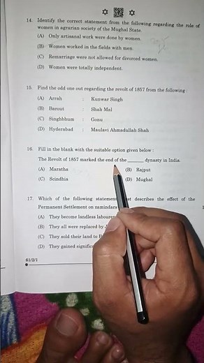 History PYQ 2025 #class12