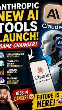 Anthropic NEW AI Tools Launch 😱 Jobs in Danger ?