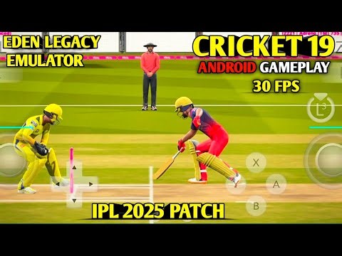 CRICKET 19 GAMEPLAY ANDROID | EDEN LEGACY EMULATOR | SMOOTH GAMEPLAY | LOW END PHONE | #cricket19