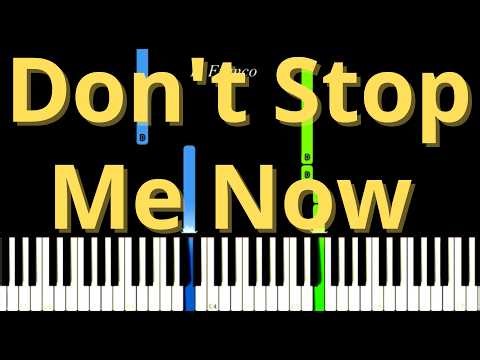 Don't Stop Me Now Queen Easy Piano