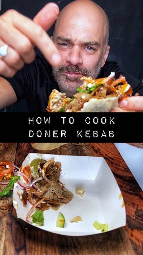 74K views · 312 reactions |  The Kebab series  How to create the perfect doner kebab at home Add your @Kismet Kebabs frozen doner meat into the air fryer and cook until slightly crispy Then chuck it into a pitta bread and top with all your favourite salads and sauces. and boom there you have perfect doner meat re heated at home. Available at @JJFoodservice [ADVERT] #thekebabseries #kebab #donerkebab | OllieEats | Facebook