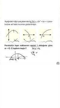 #aytmatematik #parabol