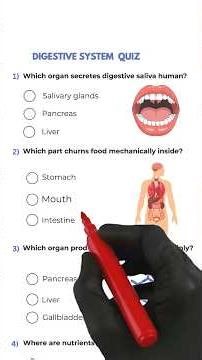 Digestive System Quiz | Can you get 6/6? #quiz #biology #anatomy #digestion #shorts