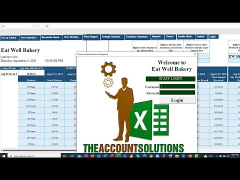 Bakery Excel Template for Production and Sales Control plus Weekly Reports Part 1