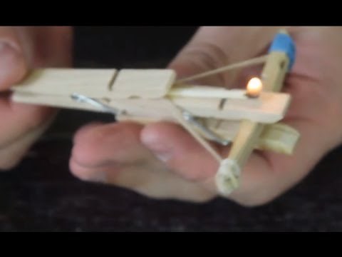 Mini Clothespin Crossbow