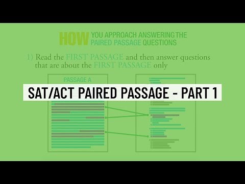 SAT/ACT Reading Paired Passage - Part 1