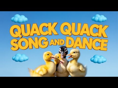 Quack Quack Song | Fun Duck Music Video for Kids and Toddlers Learning English Nursery Rhymes