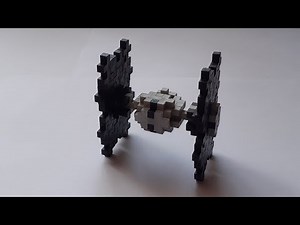 How to build TIE Fighter model (Star Wars) out of Plus-Plus building blocks