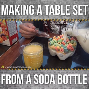26K views · 166 reactions | How to make spoons, bowls and plastic mugs from junk plastic bottles. A whole improvised breakfast set for free. | The King of Random | Facebook